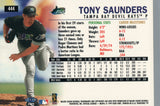 #444 Tony Saunders Tampa Bay Devil Rays 1999 Fleer Tradition Baseball Card OB