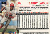 #14 Barry Larkin Cincinnati Reds 1999 Fleer Tradition Baseball Card OB