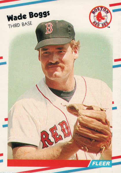 1988 Topps Big Wade Boggs baseball card #32–HOF – Red Sox on