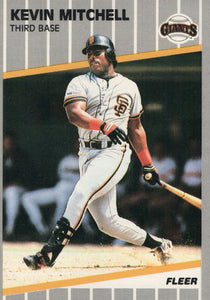 #336 Kevin Mitchell San Francisco Giants 1989 Fleer Baseball Card OH