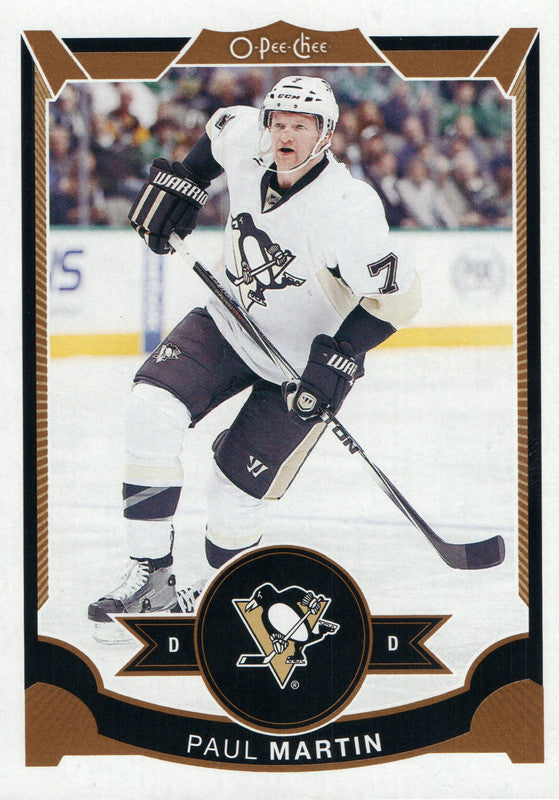 #114 Paul Martin Pittsburgh Penguins 2015-16 O-Pee-Chee Hockey Card OI