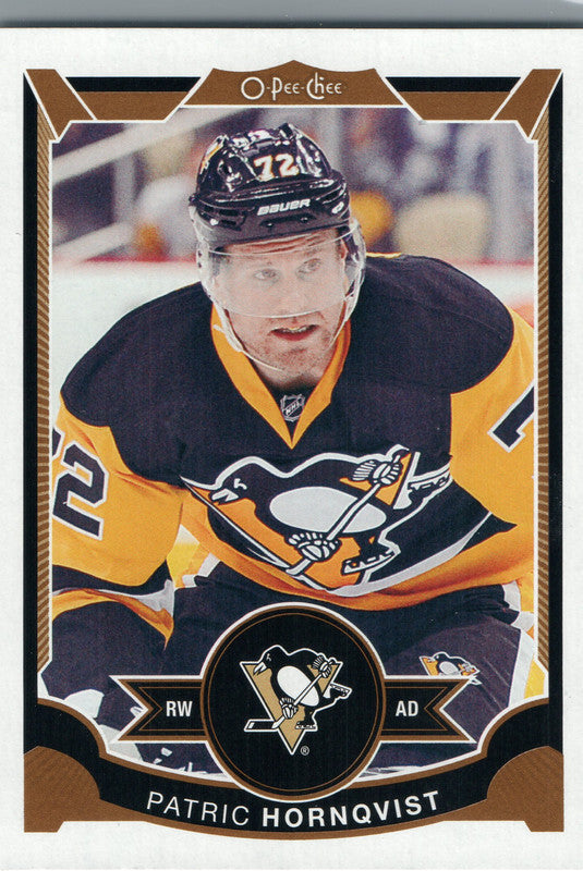 #228 Patric Hornqvist Pittsburgh Penguins 2015-16 O-Pee-Chee Hockey Card OI