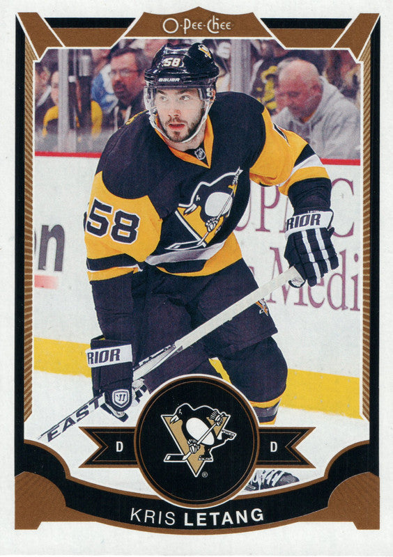 #454 Kris Letang Pittsburgh Penguins 2015-16 O-Pee-Chee Hockey Card OI