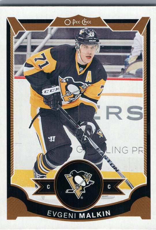 #50 Evgeni Malkin Pittsburgh Penguins 2015-16 O-Pee-Chee Hockey Card OI