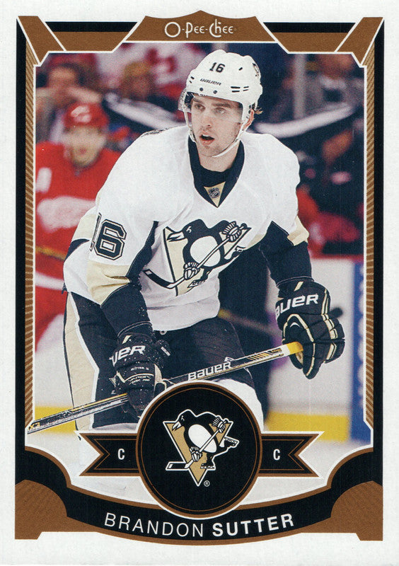 #426 Brandon Sutter Pittsburgh Penguins 2015-16 O-Pee-Chee Hockey Card OJ