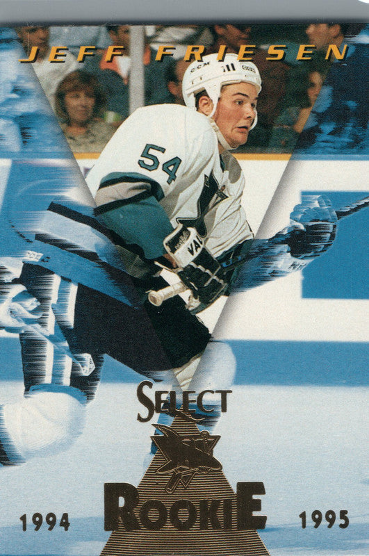 #176 Jeff Friesen Rookie San Jose Sharks 1994-95 Select Hockey Card OK