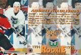 #184 Andrei Nikolishin Rookie Hartford Whalers 1994-95 Select Hockey Card OL