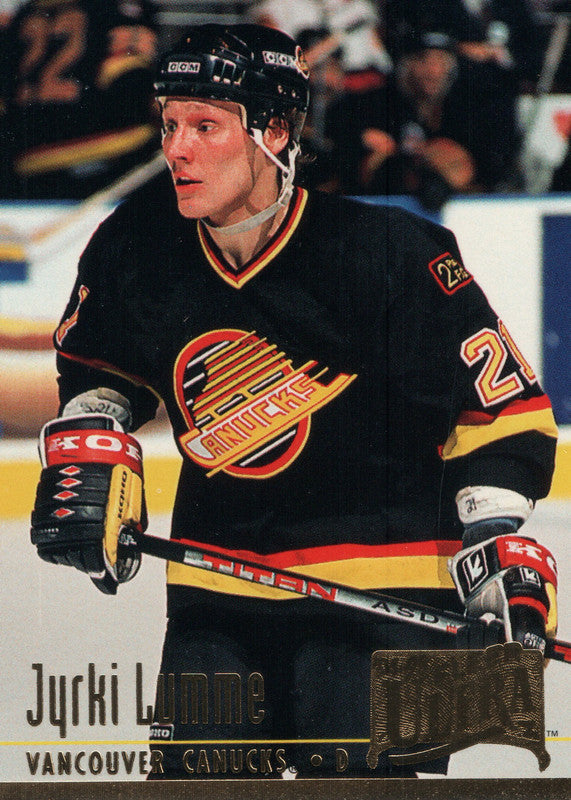 #227 Jyrki Lumme Vancouver Canucks 1993-94 Fleer Ultra Hockey Card OM