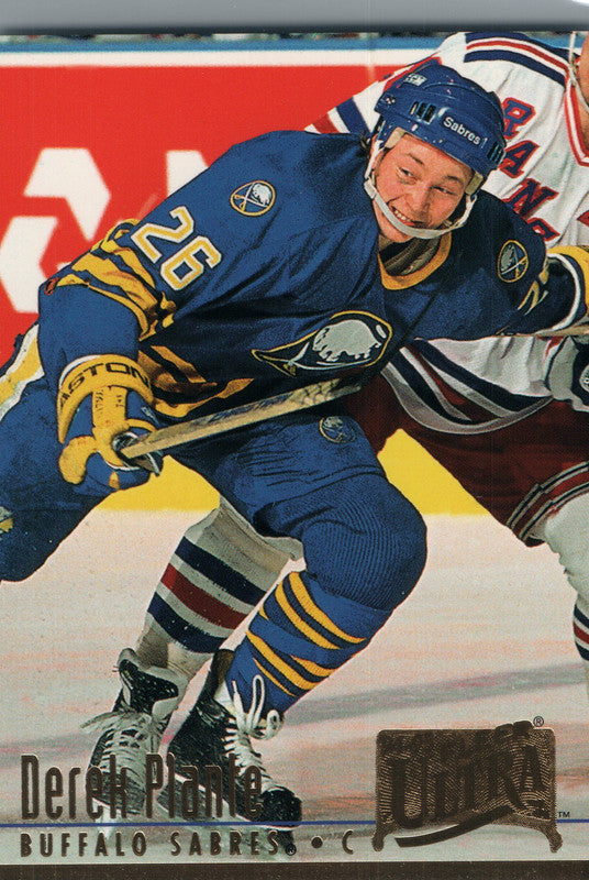Derek Plante autographed Hockey Card (Buffalo Sabres) 1997 Donruss Limited  Counterparts #49