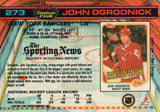 #273 John Ogrodnick New York Rangers 1990-91 Topps Stadium Club Hockey Card OO