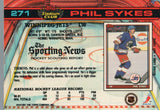 #271 Phil Sykes Winnipeg Jets 1990-91 Topps Stadium Club Hockey Card OO