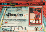 #262 Mathieu Schneider Montreal Canadiens 1990-91 Topps Stadium Club Hockey Card OO