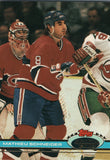 #262 Mathieu Schneider Montreal Canadiens 1990-91 Topps Stadium Club Hockey Card OO