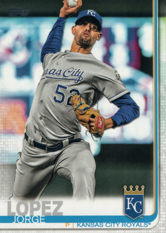 #651 Jorge Lopez Kansas City Royals 2019 Topps Series 2 Baseball Card GAO