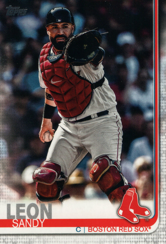 #419 Sandy Leon Boston Red Sox 2019 Topps Series 2 Baseball Card GAU