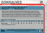 #355 Stephen Gonsalves Rookie Minnesota Twins 2019 Topps Series 2 Baseball Card GAV