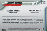 U-144 Gleyber Torres Mookie Betts Veteran Combos American League 2020 Topps Update Baseball Card