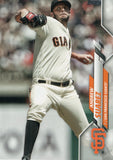 U-217 Andrew Suarez San Francisco Giants 2020 Topps Update Baseball Card