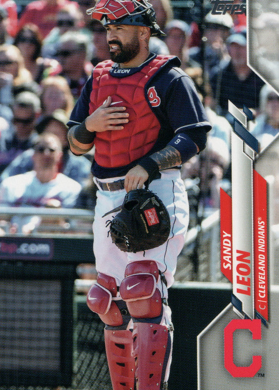 U-48 Sandy Leon  Cleveland Indians 2020 Topps Update Baseball Card