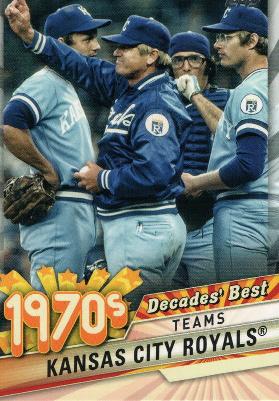 DB-29 Decades Best 1970's  Kansas City Royals 2020 Topps Update Baseball Card