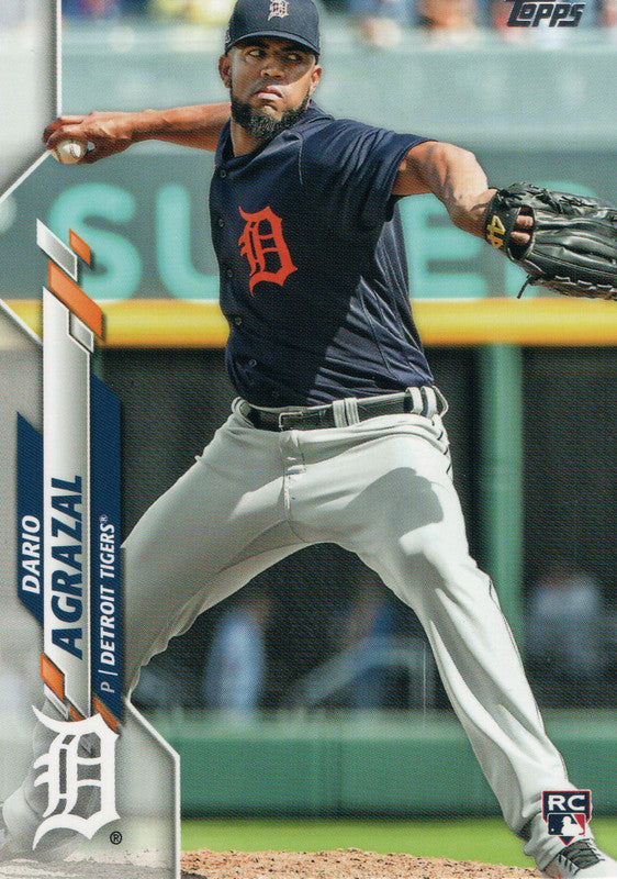 U-265 Dario Agrazal Rookie Detroit Tigers 2020 Topps Update Baseball Card