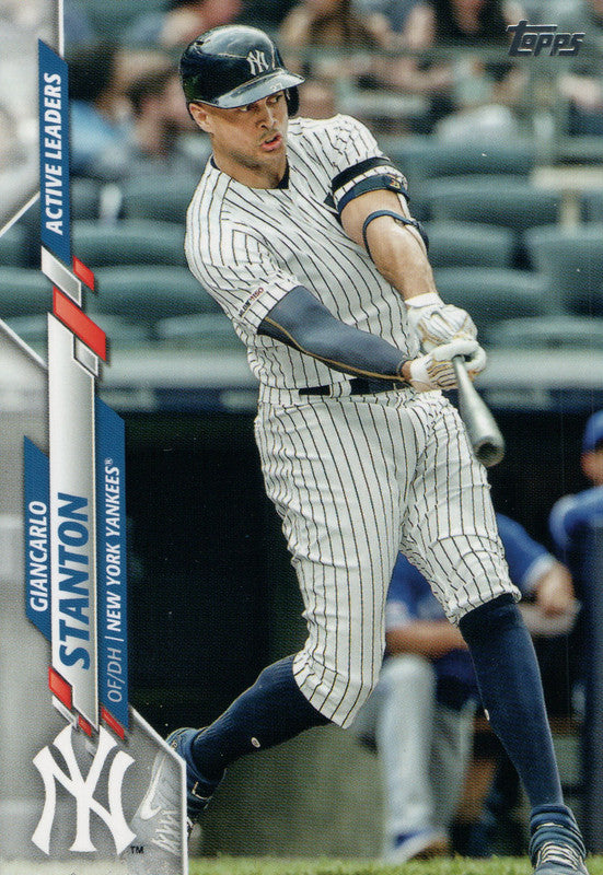 U-288 Giancarlo Stanton MLB Active Leaders New York Yankees 2020 Topps Update Baseball Card