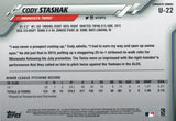 U-22 Cody Stashak Rookie Minnesota Twins 2020 Topps Update Baseball Card