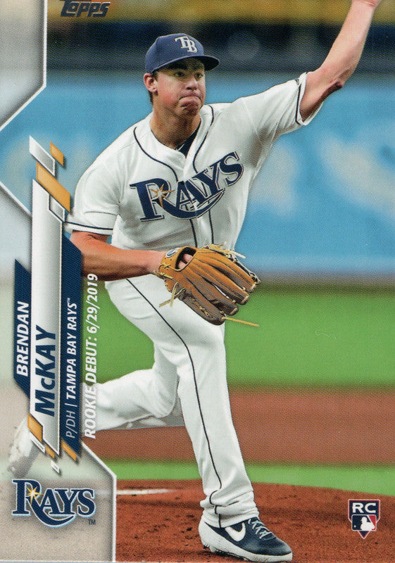 U-60 Brendan Mckay Rookie Tampa Bay Rays 2020 Topps Update Baseball Card