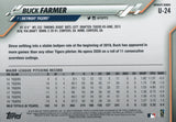 U-24 Buck Farmer Detroit Tigers 2020 Topps Update Baseball Card