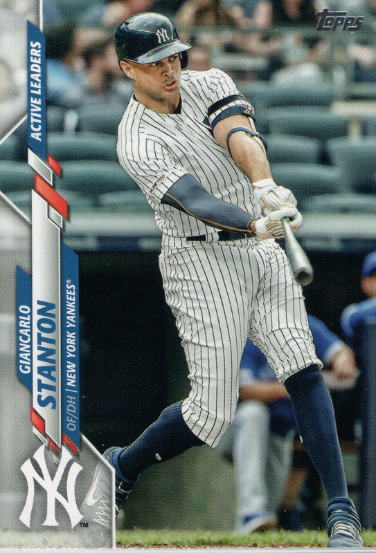 U-288 Giancarlo Stanton MLB Active Leaders New York Yankees 2020 Topps Update Baseball Card