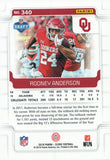 #340 Rodney Anderson Rookie University of Oklahoma 2019 Score Football Card