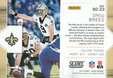 SC-23 Drew Brees New Orleans Saints 2019 Score Football Card