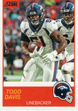 #15 Todd Davis Denver Broncos 2019 Score Football Card