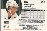 #567 Ray Bourque Boston Bruins 1991-92 Pro Set Hockey Card