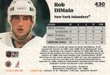 #430 Rob DiMaio New York Islanders 1991-92 Pro Set Hockey Card