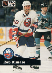 #430 Rob DiMaio New York Islanders 1991-92 Pro Set Hockey Card