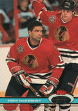 #281 Tony Mckegney  Chicago Blackhawks 1990-91 Topps Stadium Club Hockey Card OP