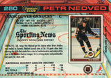 #280 Petr Nedved Vancouver Canucks 1990-91 Topps Stadium Club Hockey Card OP