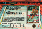 #18 Claude Lemieux New Jersey Devils 1990-91 Topps Stadium Club Hockey Card OP