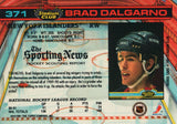 #371 Brad Dalgarno New York Islanders 1990-91 Topps Stadium Club Hockey Card OP