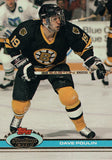 #253 Dave Poulin Boston Bruins 1990-91 Topps Stadium Club Hockey Card OQ