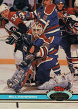 #249 Bill Ranford Edmonton Oilers 1990-91 Topps Stadium Club Hockey Card OQ