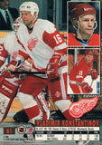 #61 Vladimir Konstantinov Detroit Red Wings 1993-94 Fleer Ultra Hockey Card OR