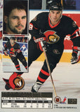 #150 Troy Mallette Ottawa Senators 1993-94 Fleer Ultra Hockey Card OR