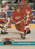 #286 Kevin Miller  Detroit Red Wings 1990-91 Topps Stadium Club Hockey Card OS