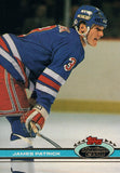 #277 James Patrick New York Rangers 1990-91 Topps Stadium Club Hockey Card OT