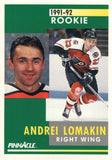 #305 Andrei Lomakin Rookie Philadelphia Flyers 1991-92 Pinnacle Hockey Card OU