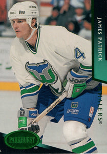 #360 James Patrick Hartford Whalers 1992-93 Parkhurst Hockey Card OZ