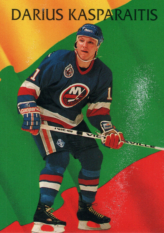 Mavin  Darius Kasparaitis 1992-93 Upper Deck #335 Russian Stars Islanders  Penguins