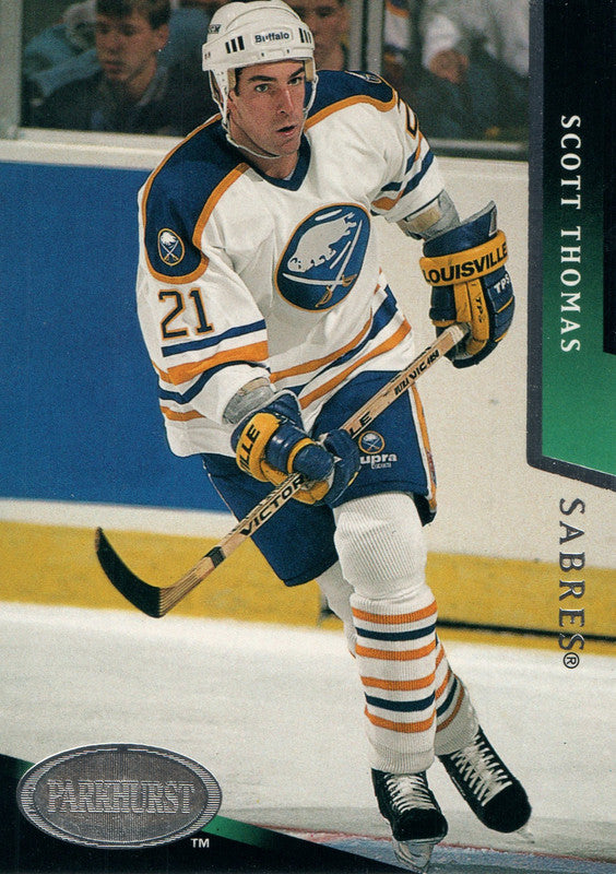 #25 Scott Thomas Buffalo Sabres 1992-93 Parkhurst Hockey Card OZA